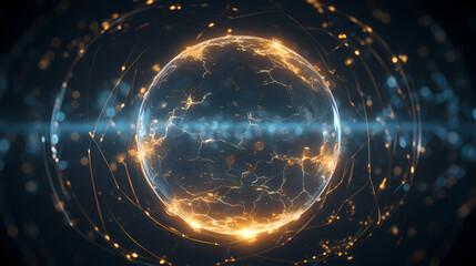 Abstract particle sphere