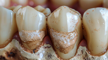 Close Up of Dental Model of Tooth - obrazy, fototapety, plakaty