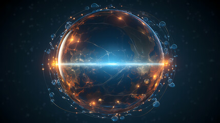 Abstract particle sphere