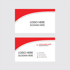 Minimalist business card design template