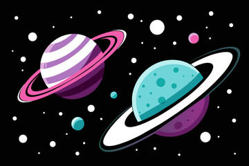 Cosmic Galaxy Illustration 