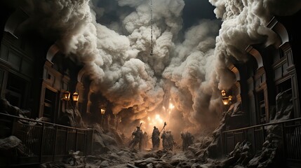 Fantasy Sea landscape illustration