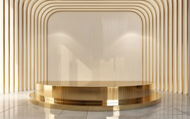 Obraz premium A golden platform to showcase your product