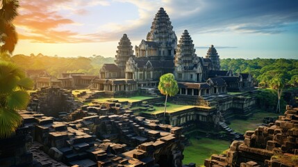 Obraz premium Majestic Temples of Ancient