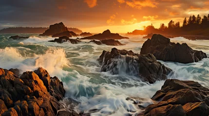 Selbstklebende Fototapeten Fantasy Sea landscape illustration © NabilBin