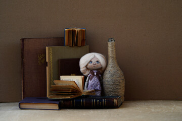 the book and doll 