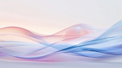 Abstract background with flowing pastel colors and soft, wavy lines suggesting calmness and...