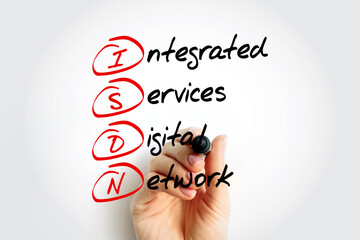 ISDN Integrated Services Digital Network - set of communication standards for simultaneous digital...