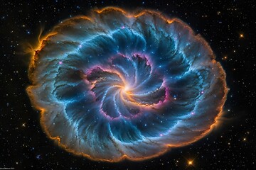 supernova pattern background with space