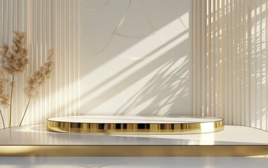 Obraz premium A golden platform to showcase your product