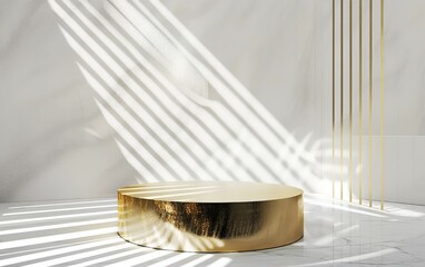 A golden platform to showcase your product 
