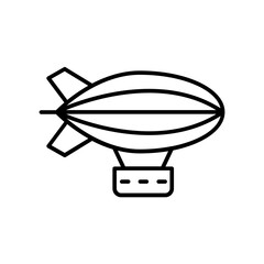 Airship icon. outline icon © van