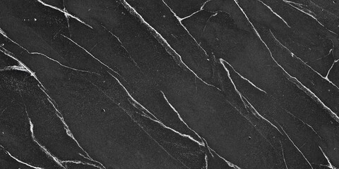 Black marble texture background with white curly veins across the surface. Royal Black and white vain marble stone, natural pattern texture background and use for interiors tile, luxury design.