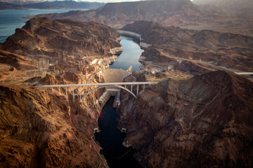 Aerial Shot of the Hoover Dam