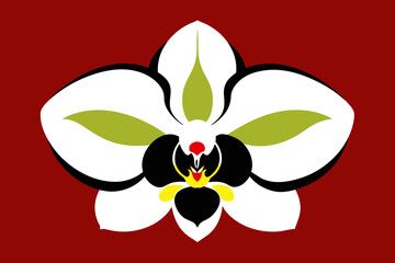 Vector dexign of a Orchid 