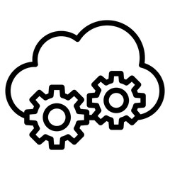 Obraz premium Cloud storage settings 