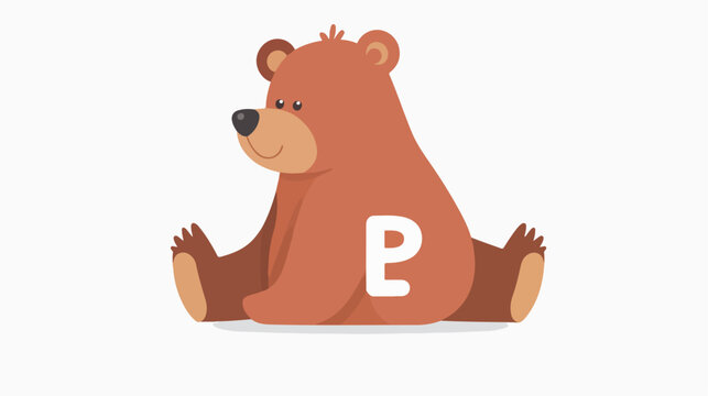 An image of a bear representing B in English