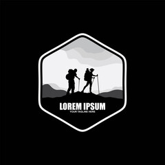 Hiking Expedition Logo Design Template