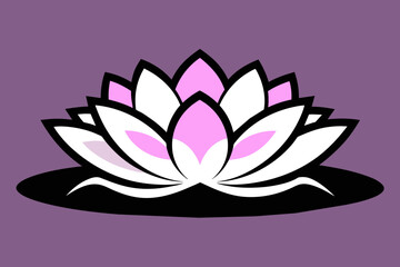 Water Lily Icon vector design 