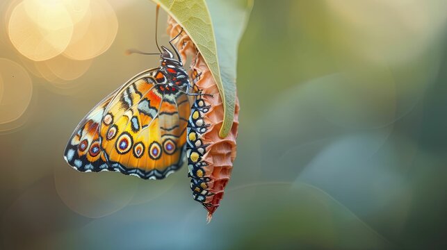 Witness the metamorphosis of a business amidst market shifts, mirroring adaptability and transformation like a moth emerging from its cocoon.