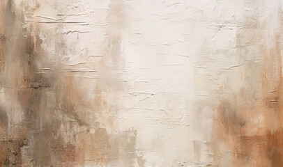 Textured background plaster wall in beige and brown neutral tones