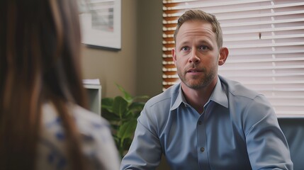 HR Manager Interviewing Job Candidates in Professional Setting, HR manager, job candidates, interview