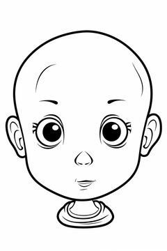 Coloring pages of heads for children to print. Coloring for school. Coloring for the house. Creative hobbies for children. 