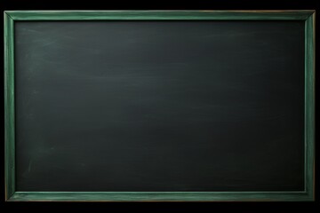Close Up of Green Chalkboard with Black Background, Close up, green chalkboard, black background - obrazy, fototapety, plakaty