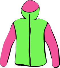 sketchy ski jacket