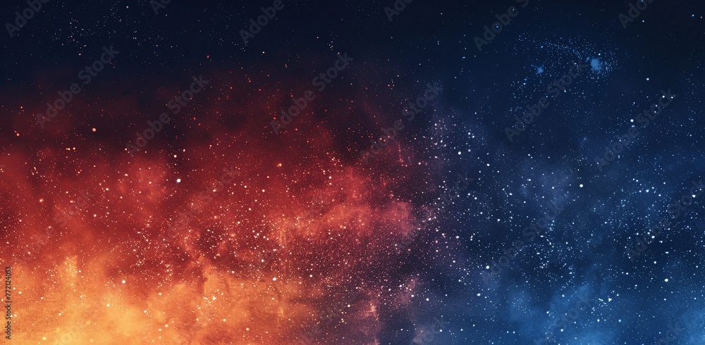 Poster galaxy glow a celestial splash of color generative ai