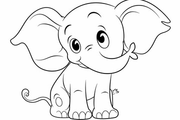 Obraz premium Coloring pages of savannah animals for children to print. Coloring for school. Coloring for the house. Creative hobbies for children. Coloring page to print.