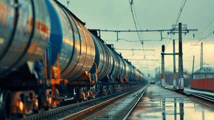 Tanker Train - obrazy, fototapety, plakaty