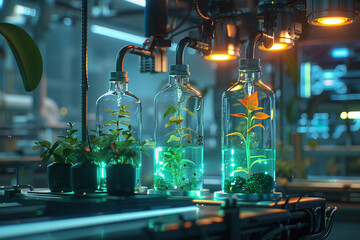 A futuristic laboratory