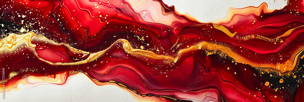 Poster creative currents: the artistic journey of paint and color in crafting abstract and textured visual 