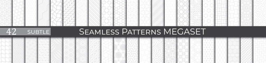 Orient pattern set. Subtle asian print design. Vector boho pattern - 772129651