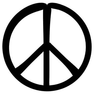 peace icon, simple vector design