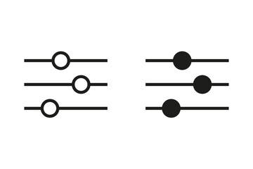 Filter control icon transparent background.
