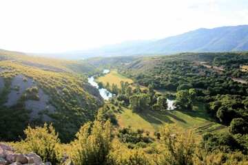 valley of the lovely Zrmanja river near Muscovici, Croatia