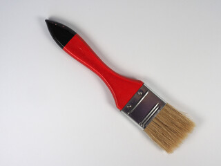 paintbrush on desk with copy space - 772142695
