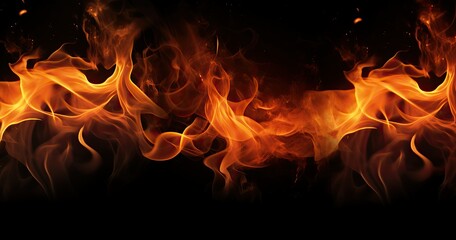 Realistic Fire Background for Hot and Fiery Designs