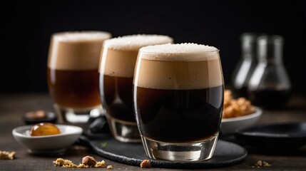 Irish Car Bomb Cocktail served at the bar.