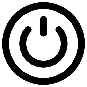 power button icon, simple vector design
