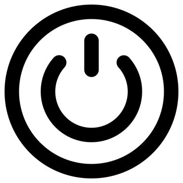 power button icon, simple vector design