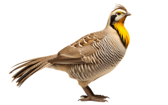 A bird with a luminous yellow head and tail perches gracefully on a tree branch