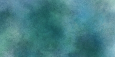 Obraz premium Abstract modern painting texture background in blue and green tones. Smokey dry brush painted paper, canvas, wall. Teal green & blue paper texture background.