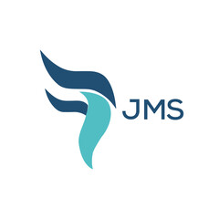 JMS  logo design template vector. JMS Business abstract connection vector logo. JMS icon circle logotype.
