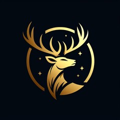 Golden Deer Logo Design