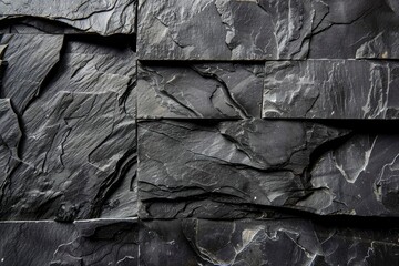 Dark grey black slate background or texture - generative  ai