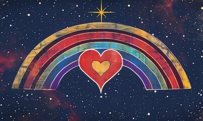 Rainbow Heart Generative AI