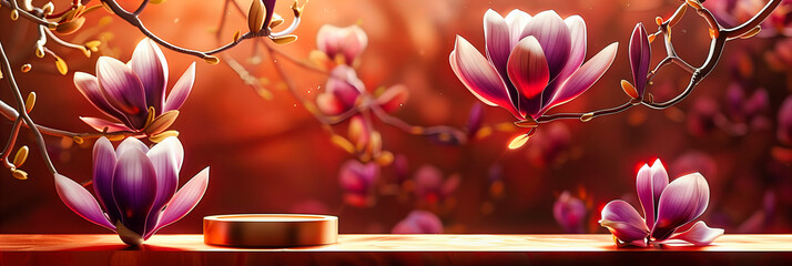 Fototapeta premium Growth and Prosperity: A Symbolic Representation of Financial Success through the Imagery of Coins and Flourishing Plants